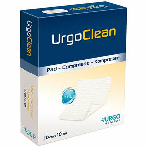 Urgo - Medicazione tnt assorbente gelificante clean 15x15cm 10 pezzi