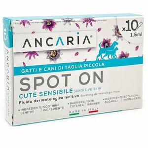 Ancaria spot in - Ancaria spot-on gatti e cani taglia piccola 10 pipette x 1,5ml