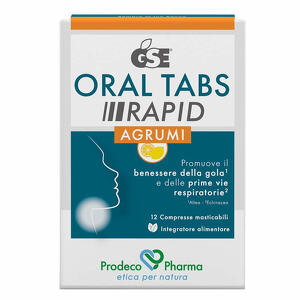 Gse - Oral tabs rapid agrumi 12 compresse masticabili