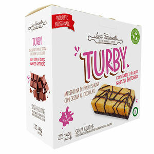 Turby - Merendina pan di spagna con crema cioccolato 4 pezzi da 35 g