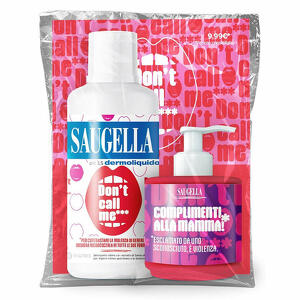 Saugella - Bundle dermoliquido don't call me 1  dermoliquido 500 ml con etichetta edizione limitata + 1 minisize sample con pump 150 ml