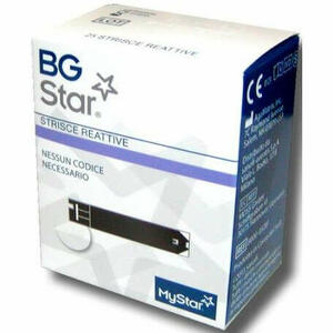 Bgstar - Strisce reattive misurazione glicemia bgstar mystar 25 pezzi