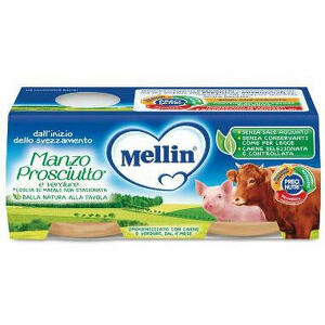 Mellin - Omogeneizzato manzo prosciutto con verdure 2 pezzi x 120 g