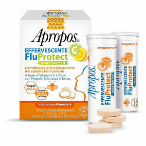 Apropos - Effervescente c fluprotect senza zuccheri 20 compresse effervescenti