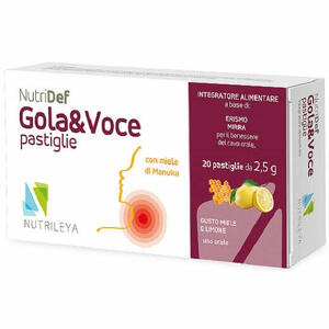 Nutridef - Gola & voce miele e limone 20 pastiglie