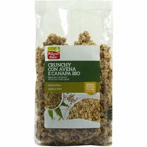 Biotobio - Fsc crunchy con avena e canapa bio ad alto contenuto di fibra con olio di girasole e senza olio di palma 375 g