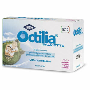 Octilia - Salviette perioculari 20 garze in viscosa non sterili