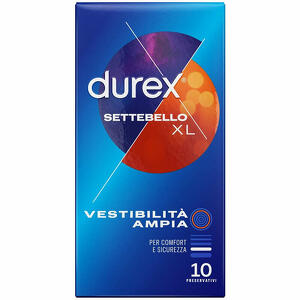 Durex - Profilattico durex settebello extralarge 10 pezzi