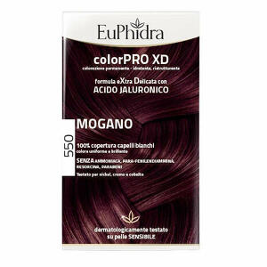 Euphidra - Euphidra colorpro xd 550 mogano gel colorante capelli in flacone + attivante + balsamo + guanti