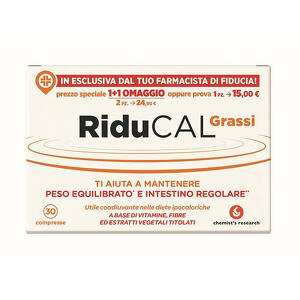 Riducal Grassi - Riducal grassi 30 compresse