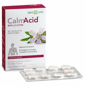 Calmacid - Biosline calmacid bruciore 20 tavolette masticabili