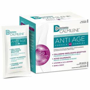 Dermovitamina - Dermovitamina calmilene antiage ia a base di collagene e acido ialuronico polvere 30 bustine gusto vaniglia