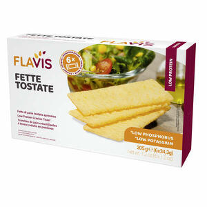 Flavis - Flavis fette tostate aproteiche 6 porzioni da 34,3 g