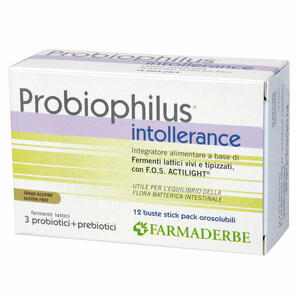 Farmaderbe - Probiophilus intollerance 12 buste
