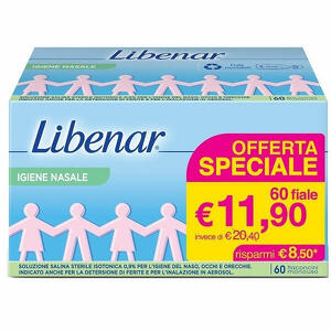 Libernar - Fiale isotoniche libenar 60 pezzi da 5ml