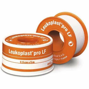 Leukoplast - Cerotto chirurgico medicato in rocchetto leukoplast pro lf con ossido di zinco 2,5x500 cm