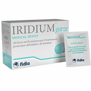 Iridium - Iridium garza oculare medicata in tessuto non tessuto 20 pezzi