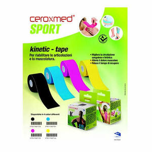 Ceroxmed - Ceroxmed sport kinetic tape blu 1 pezzo