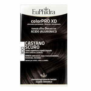 Euphidra - Euphidra colorpro xd 300 castano scuro gel colorante capelli in flacone + attivante + balsamo + guanti