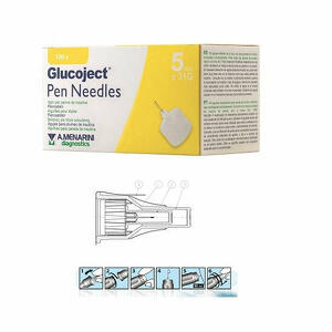 Glucoject - Ago per penna da insulina glucoject lunghezza 5 mm gauge 31 100 pezzi