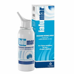 Ialumar - Soluzione isotonica spray di acqua di mare acido ialuronico sale sodico per igiene naso e orecchie confezione 100ml