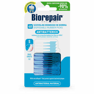 Biorepair - Biorepair oral care antibatterico scovolini monouso in gomma spazi stretti 40 pezzi