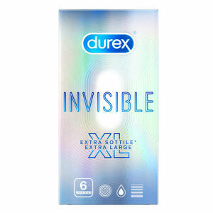 Durex - Profilattico durex invisible xl 6 pezzi