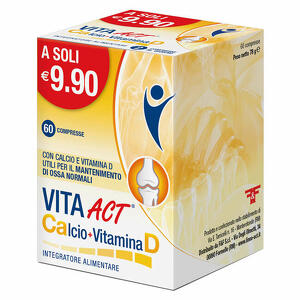 F&f - Vita act calcio + vitamina d 60 compresse