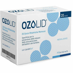 Ozolid - Garza ozolid oftalmica tnt con olio ozonizzato in fosfolipidi lipozoneye 20 pezzi