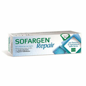 Sofargen - Medicazione sofargen gel acido ialuronico e argento sulfadiazina tubetto 25 g