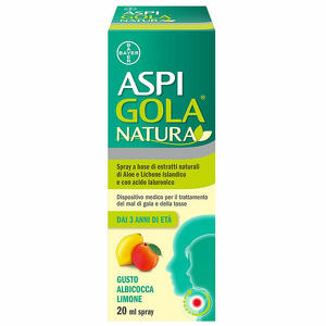 Aspi gola - Aspi gola natura spray albicocca limone 20ml