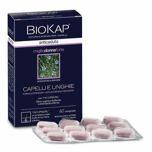 Biokap - Biokap anticaduta miglio donna forte con tricofoltil 60 compresse