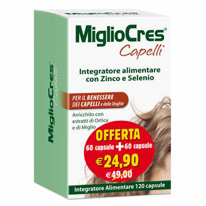 Migliocres - Migliocres capelli 60 capsule + 60 capsule promozione