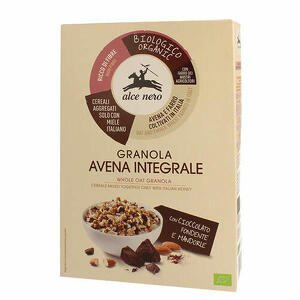 Alce nero - Granola avena integrale con cioccolato fondente e mandorle 300 g