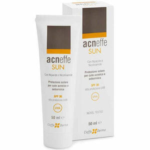 Cieffe derma - Acneffe sun SPF 30 alta protezione uvb per cute acneica e seborroica 50ml