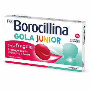 Neoborocillina - Neoborocillina gola junior 15 pastiglie gusto fragola