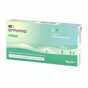 Armonia relax - Armonia relax 1mg a base di melatonina 24 compresse