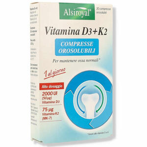 Alsiroyal - Alsiroyal vitamina d3+k2 30 compresse orosolubili