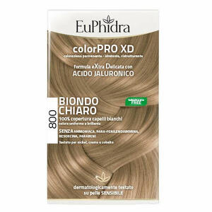 Euphidra - Euphidra colorpro xd 800 biondo chiaro gel colorante capelli in flacone + attivante + balsamo + guanti