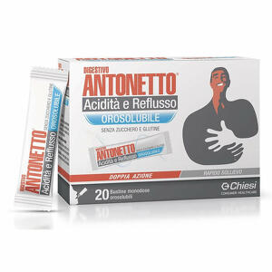 Digestivo Antonetto - Digestivo antonetto acidita' e reflusso orosolubile 20 bustine