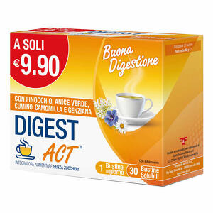 Digest act - Digest act 30 bustine solubili senza zuccheri