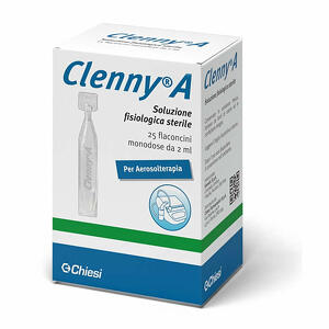 Clenny-a - Clenny a soluzione fisiologica sterile per aerosolterapia 25 flaconcini monodose da 2ml