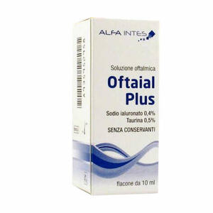 Oftaial - Soluzione oftalmica oftaial plus acido ialuronico 0,4% e taurina 10ml
