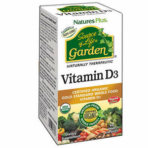 Nature's plus - Source of life garden vitamina d3 5000 60 capsule vegane