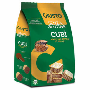 Giusto - Giusto senza glutine cubi' wafer cacao 250 g