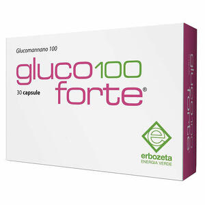 Erbozeta - Gluco 100 forte glucomannano 100 30 capsule da 900mg