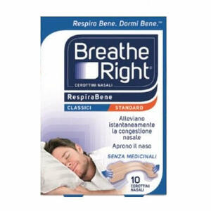 Breath Right - Cerotti nasali breathe right classici 10 pezzi