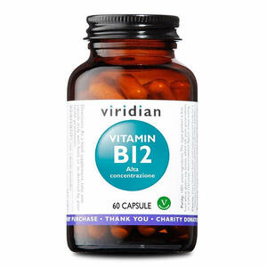 Natur - Viridian vitamin b12 high potency 60 capsule viridian vitamina b12 alta concentrazione
