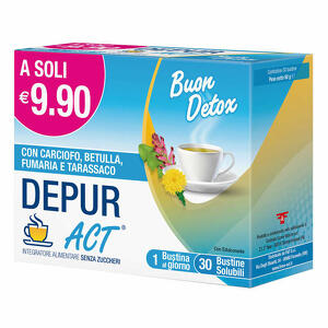 Depur act - Depur act 30 bustine solubili senza zuccheri