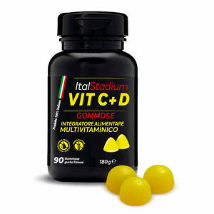 Italstadium - Italstadium vit c+d limone 90 gommose
